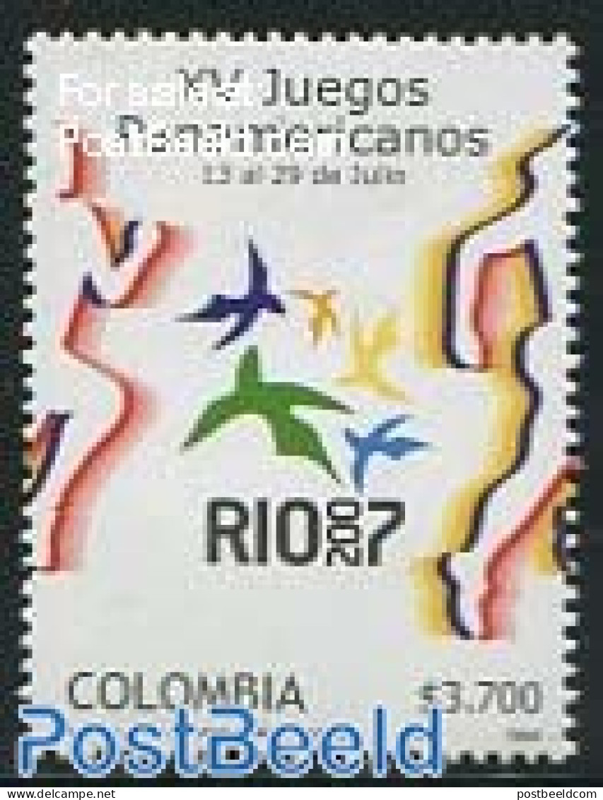 Colombia 2007 Panamerican Games 1v, Mint NH, Sport - Sport (other And Mixed) - Colombie