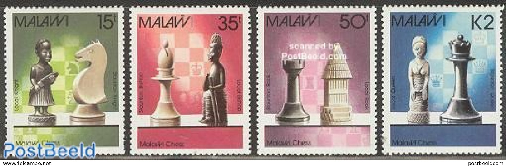 Malawi 1988 Chess 4v, Mint NH, Sport - Chess - Echecs
