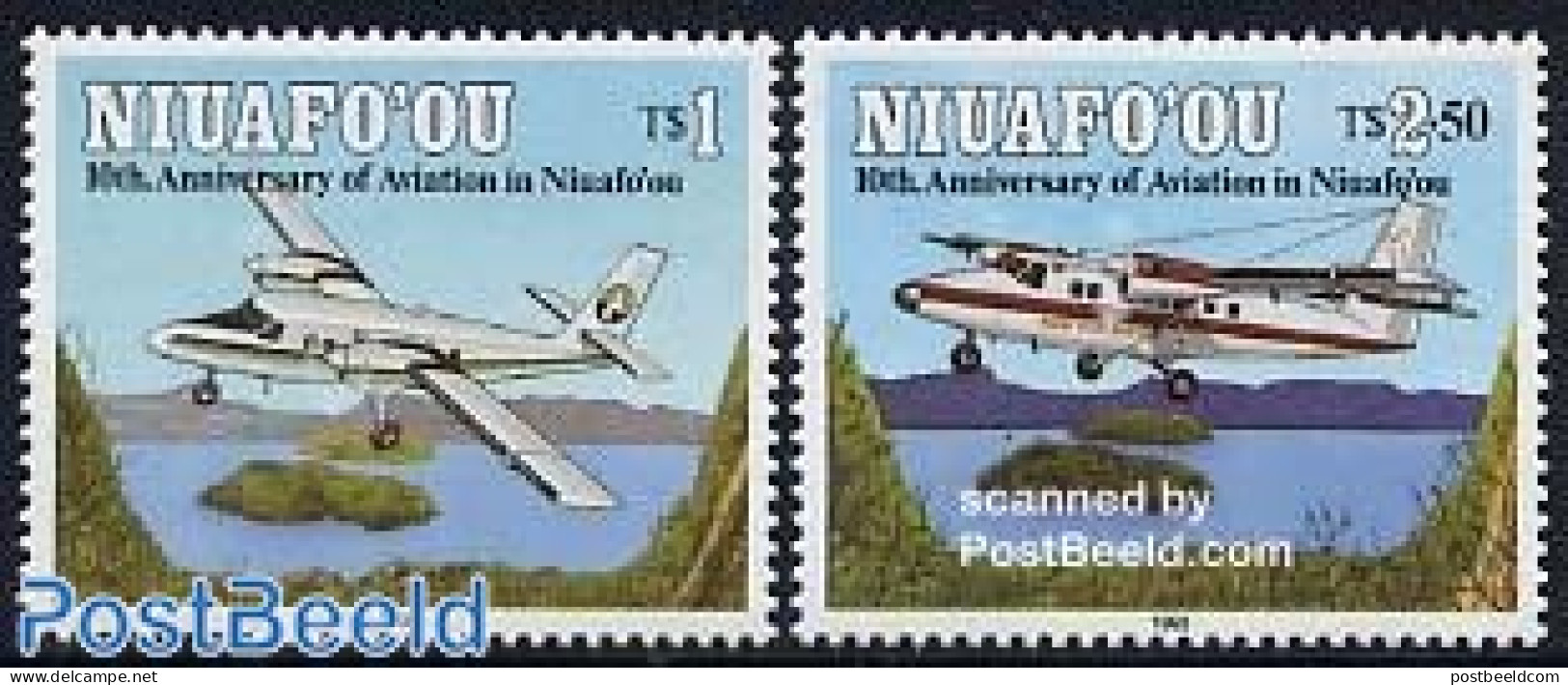 Niuafo'ou 1993 Air Connection 2v, Mint NH, Transport - Aircraft & Aviation - Vliegtuigen