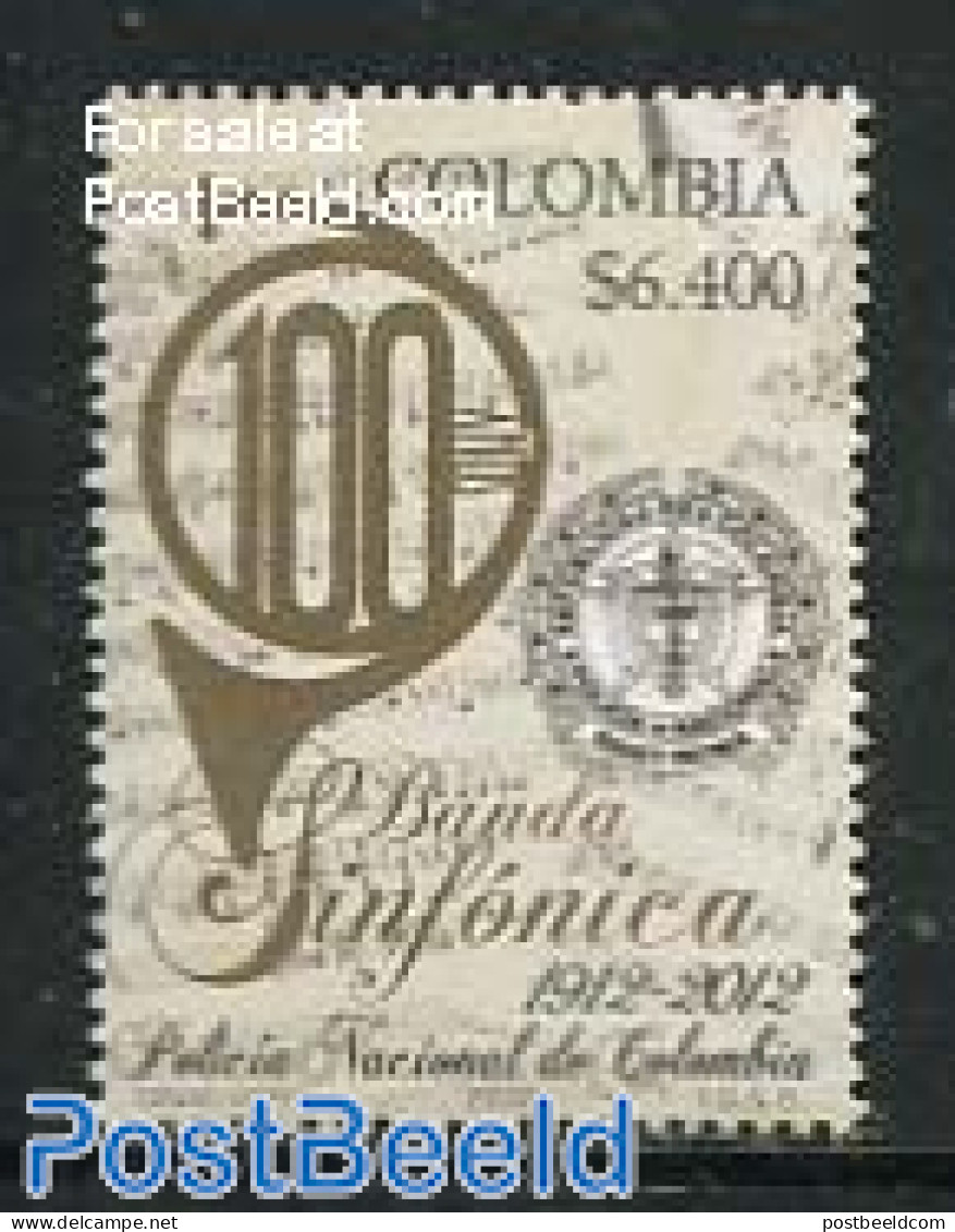 Colombia 2012 Police Symphony Orchestra 1v, Mint NH, Performance Art - Various - Music - Staves - Police - Musique