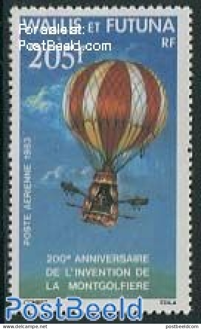 Wallis & Futuna 1983 Aviation Bi-centenary 1v, Mint NH, Transport - Balloons - Montgolfier
