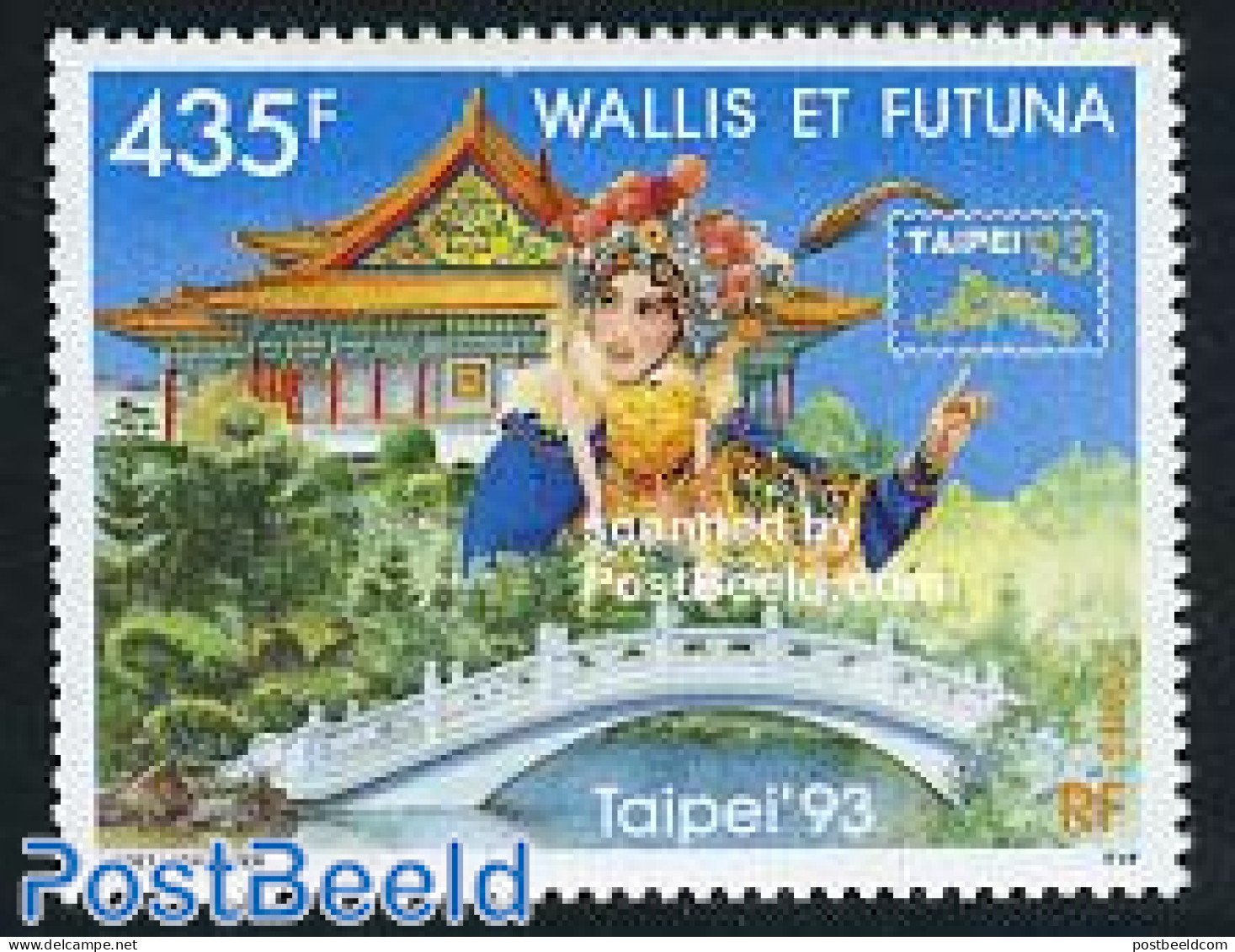 Wallis & Futuna 1993 Taipei 93 1v, Mint NH, Religion - Various - Churches, Temples, Mosques, Synagogues - Philately - .. - Kerken En Kathedralen