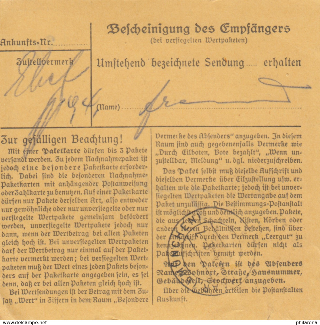 Paketkarte 1948: Moosburg Nach Damenkleider In Haar, Leergut - Brieven En Documenten