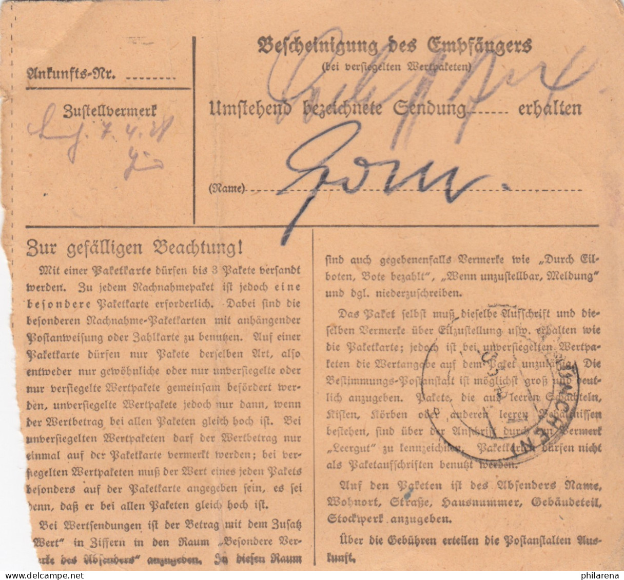 Paketkarte 1948: Ahaus Nach Haar - Lettres & Documents