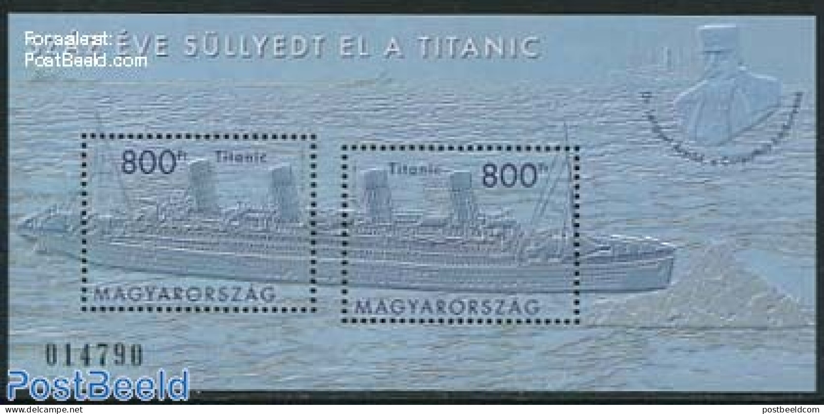 Hungary 2012 Titanic S/s, Mint NH, Transport - Ships And Boats - Titanic - Neufs
