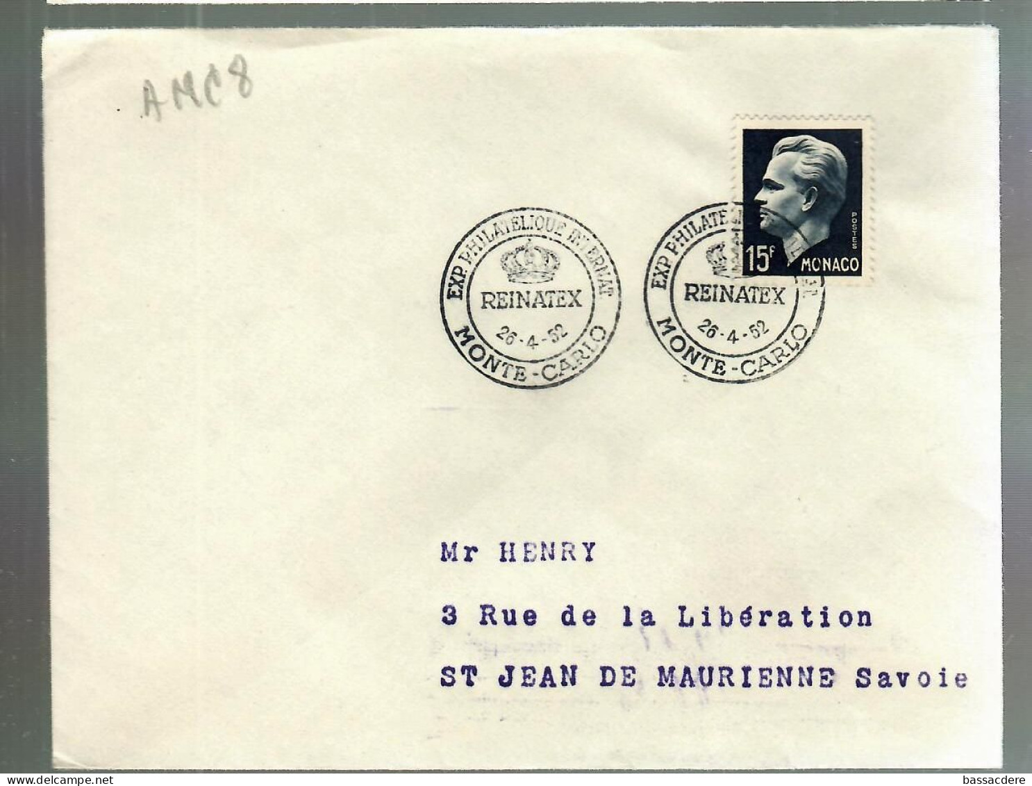80339 -  REINATEX  1952 - Lettres & Documents