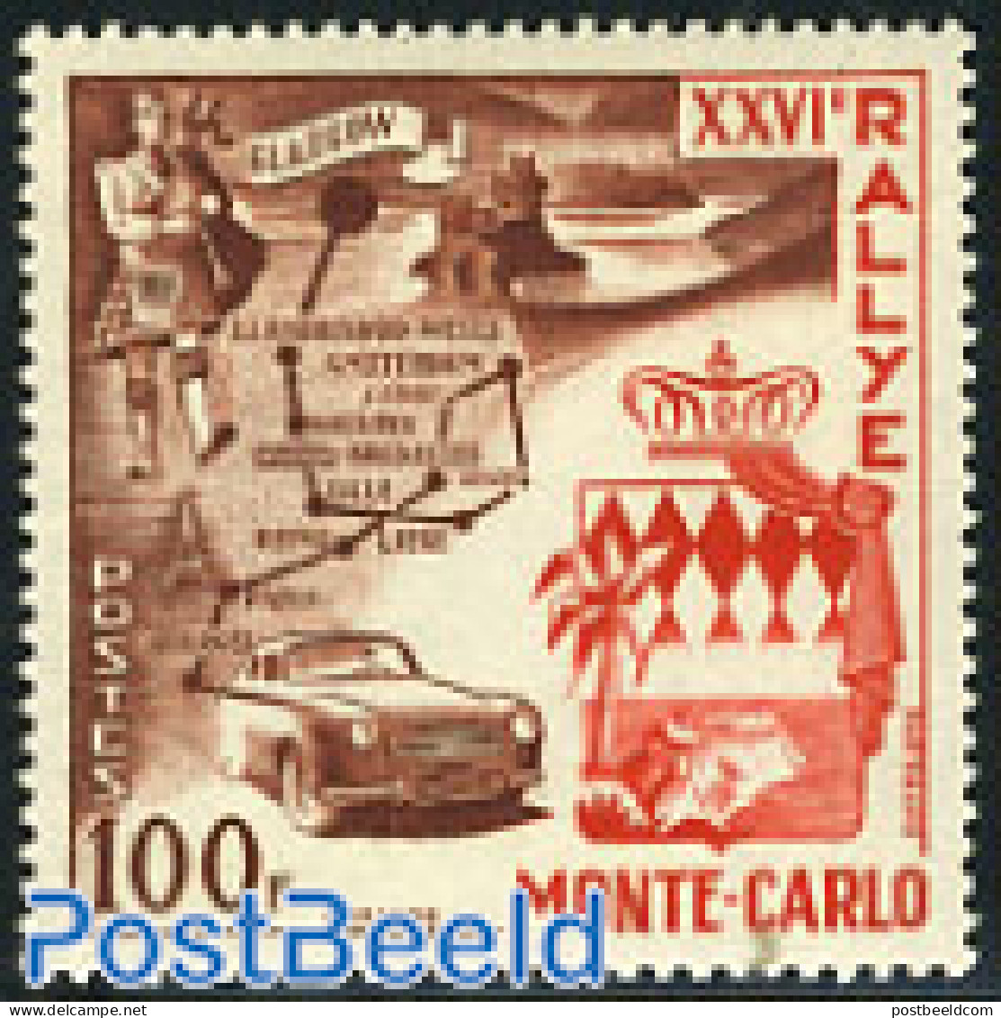 Monaco 1956 Rallye Of Monte Carlo 1v, Mint NH, History - Sport - Transport - Various - Coat Of Arms - Europa Hang-on I.. - Nuevos