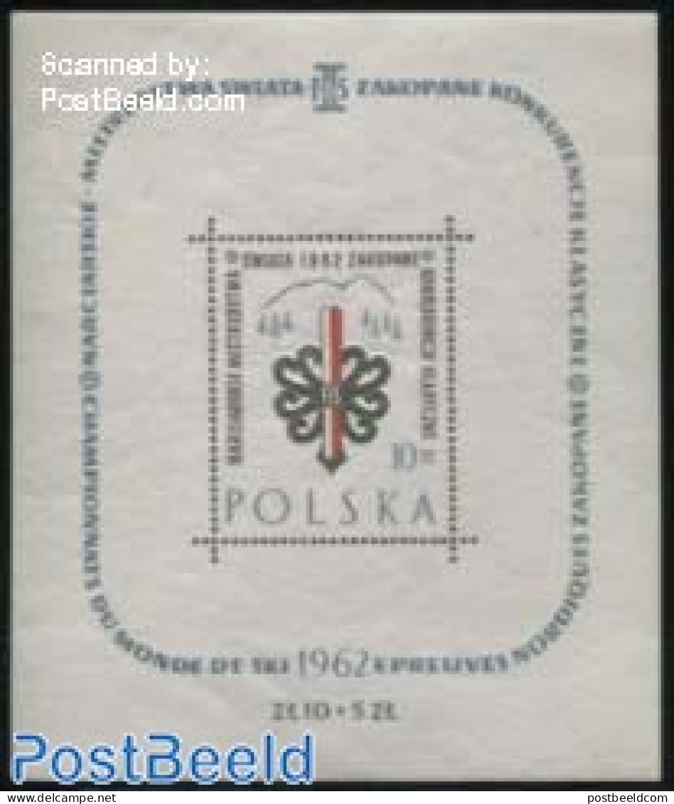Poland 1962 Skiing Games S/s, Mint NH, Sport - Skiing - Sport (other And Mixed) - Unused Stamps