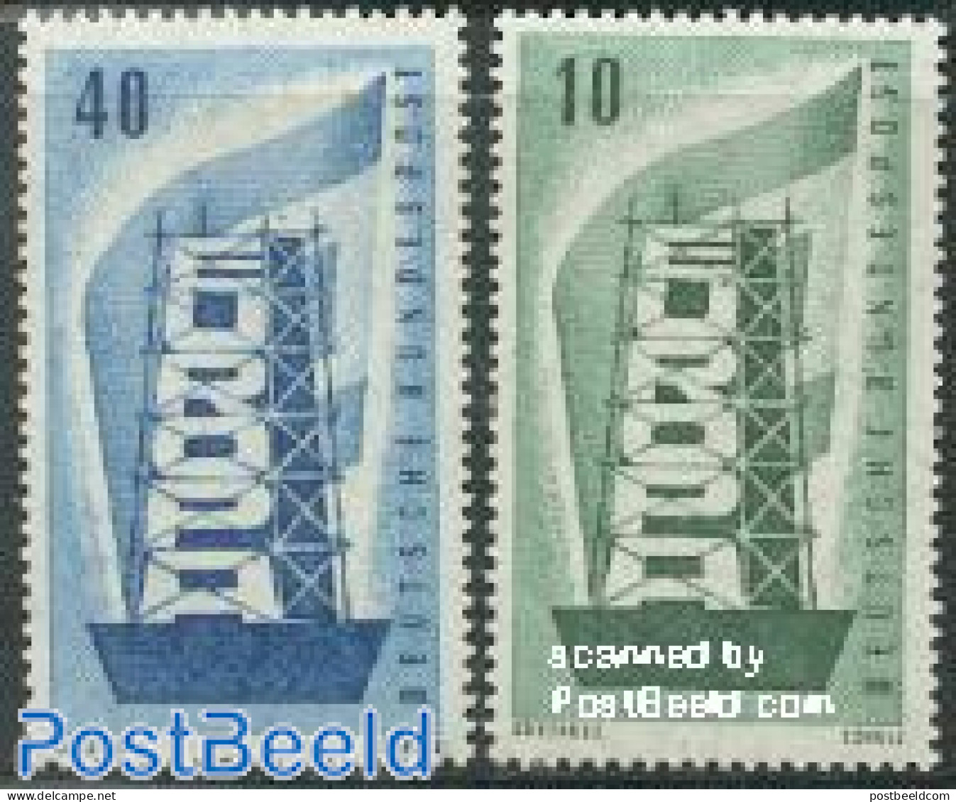 Germany, Federal Republic 1956 Europa 2v, Mint NH, History - Europa (cept) - Ongebruikt