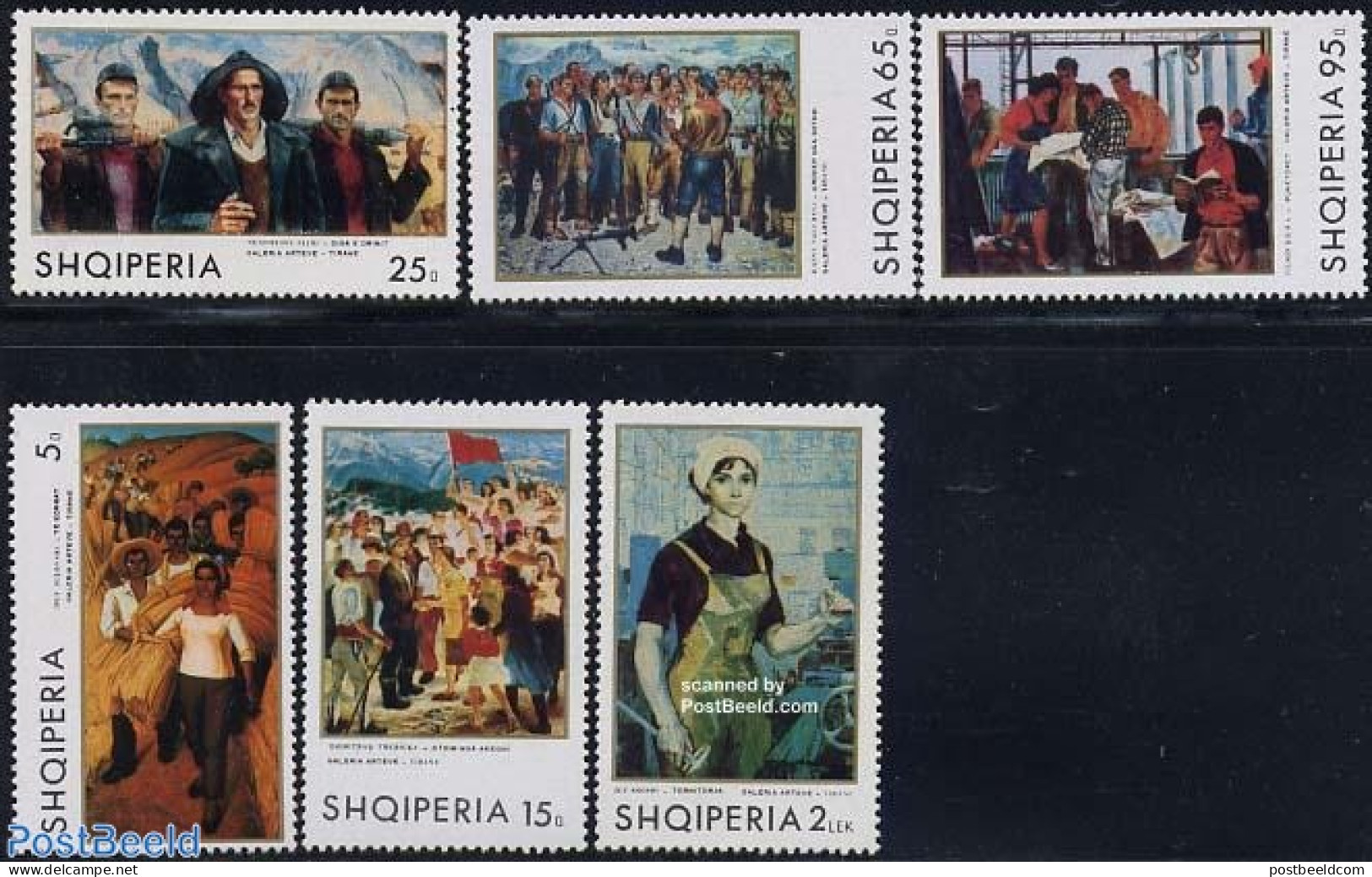 Albania 1970 Paintings 6v, Mint NH, Art - Paintings - Albanie