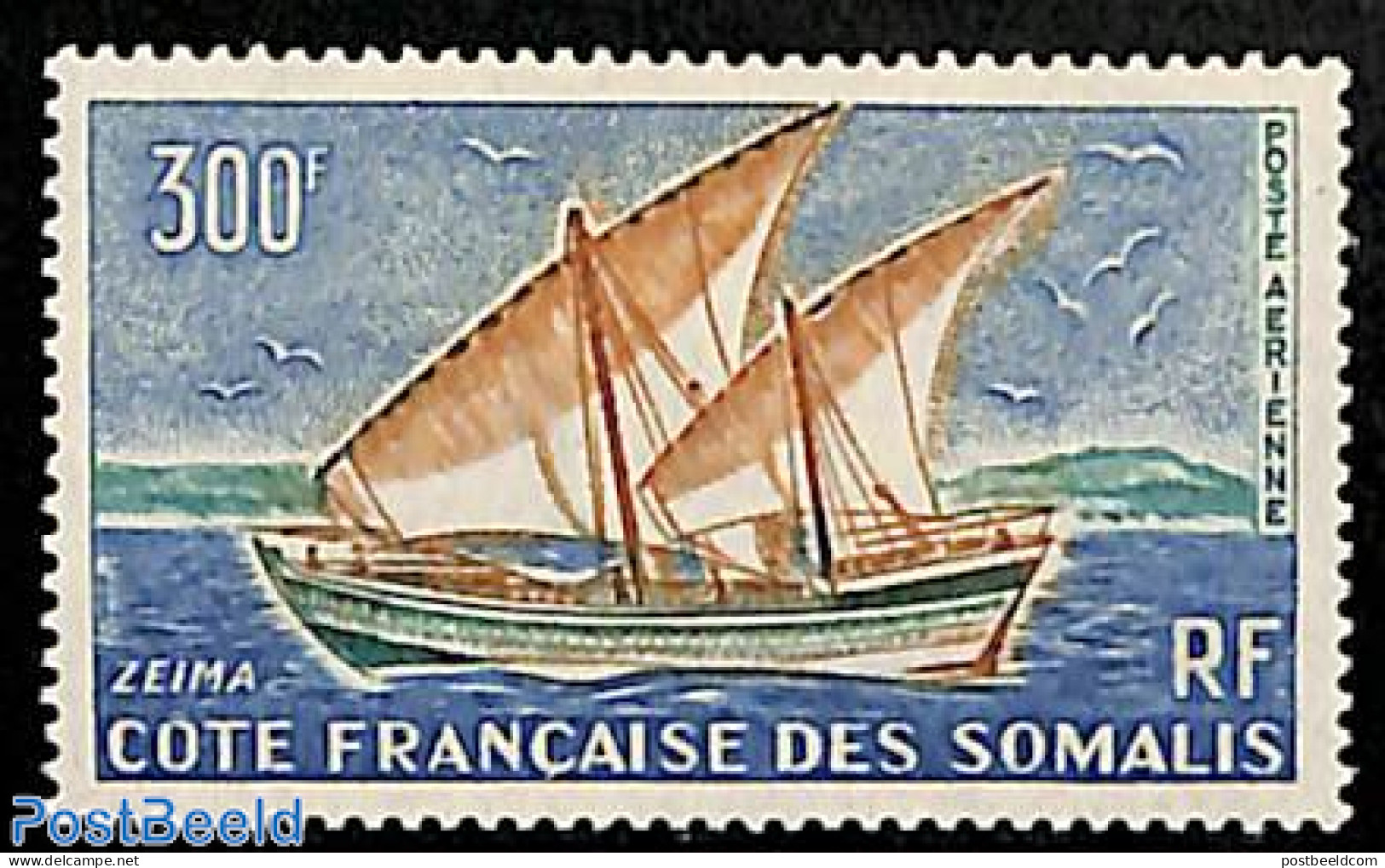French Somalia 1965 Ships 1v, Mint NH, Transport - Ships And Boats - Schiffe