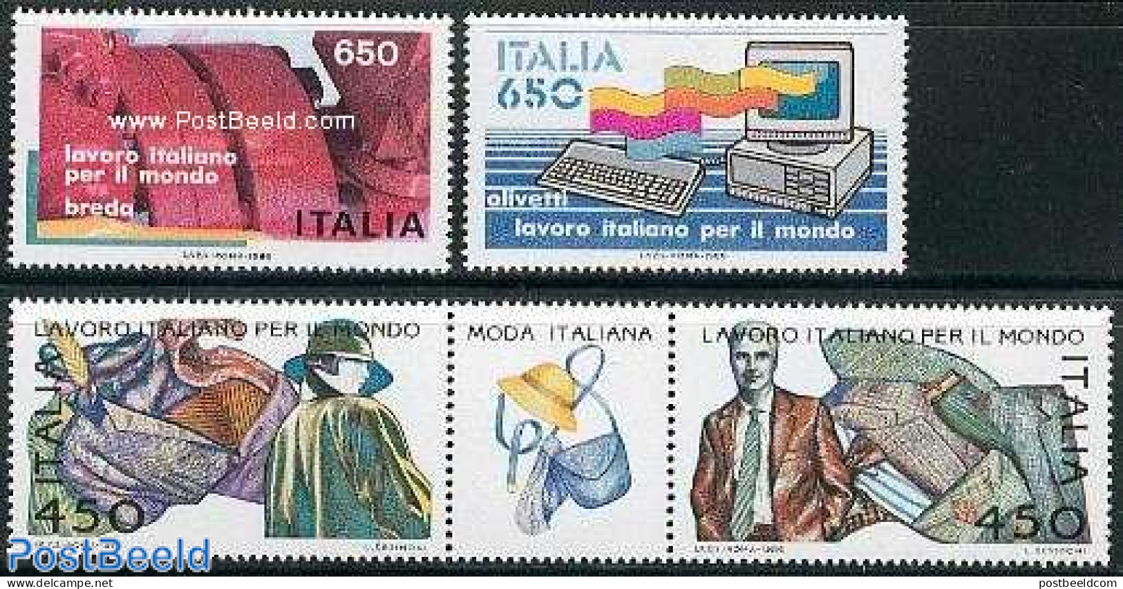 Italy 1986 Technology 4v (2v+[:T:]), Mint NH, Science - Computers & IT - Art - Fashion - Other & Unclassified