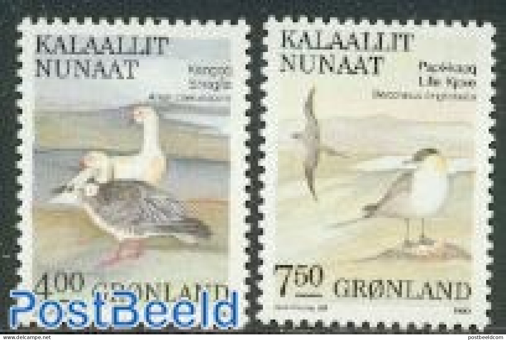 Greenland 1990 Birds 2v, Mint NH, Nature - Birds - Ungebraucht