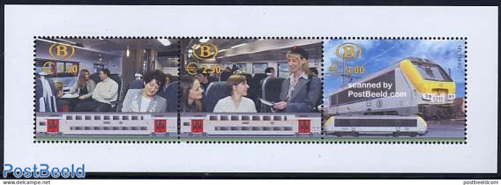 Belgium 2004 Railway Stamps S/s, Mint NH, Transport - Railways - Ungebraucht