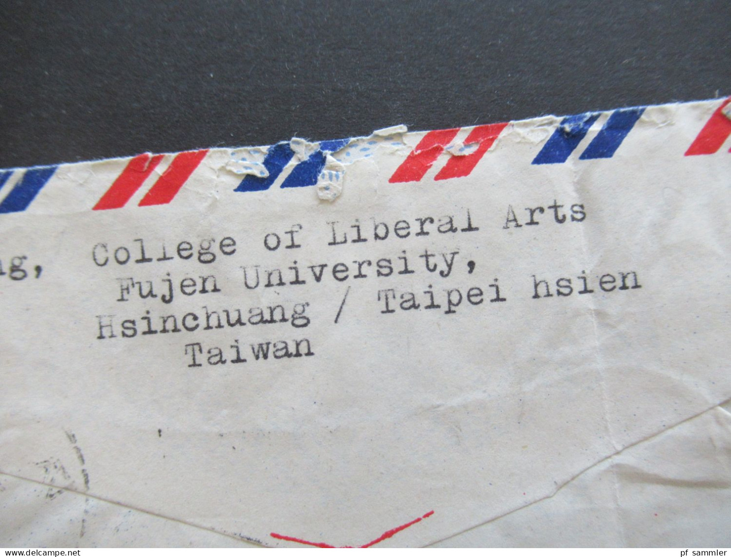 Rep. China Taiwan 1961 / 1963 MiF 7 Marken Altchinesische Kunstschätze Nr.396 / 398 Und Nr.357 / 358 Weltflüchtlingsjahr - Brieven En Documenten