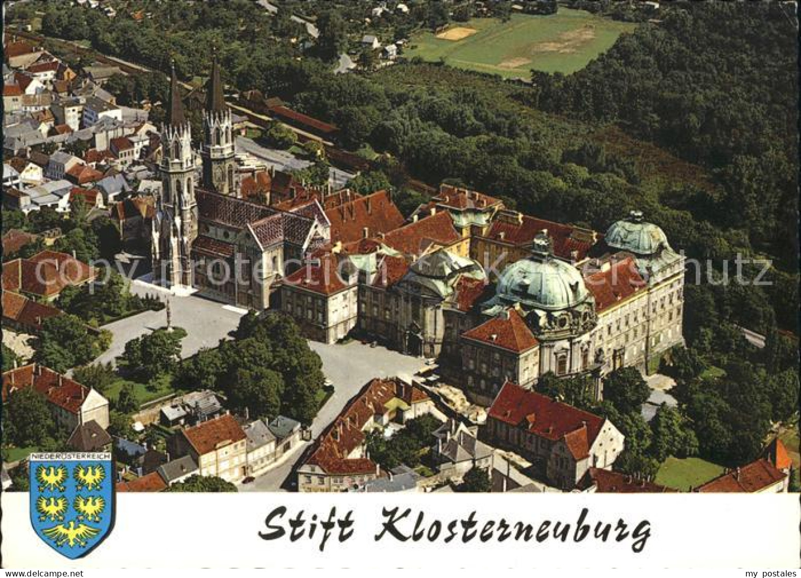 72238447 Klosterneuburg Fliegeraufnahme Stift  Klosterneuburg - Sonstige & Ohne Zuordnung