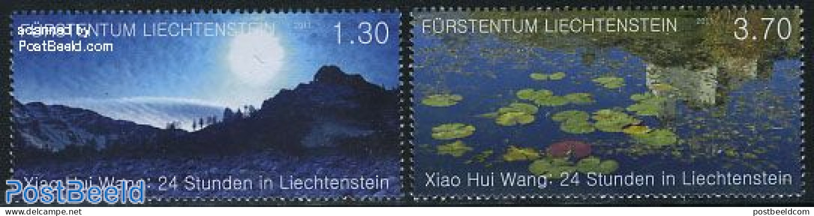 Liechtenstein 2011 Xiao Hui Wang, 24 Hours In Liechtenstein 2v, Mint NH - Ungebraucht