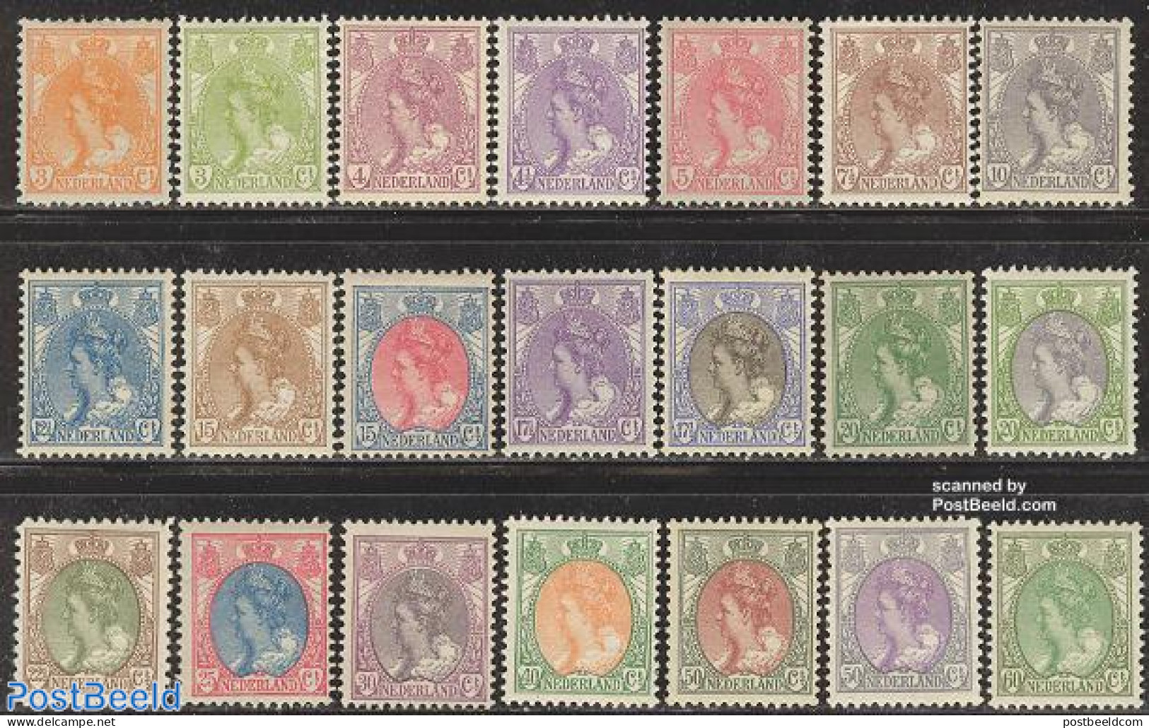 Netherlands 1899 Definitives 21v, Unused (hinged) - Ungebraucht