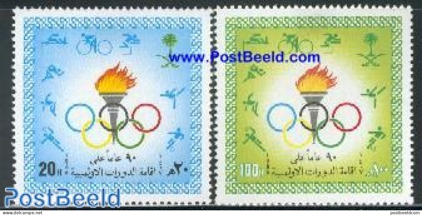 Saudi Arabia 1986 Modern Olympics 2v, Mint NH, Sport - Olympic Games - Arabia Saudita