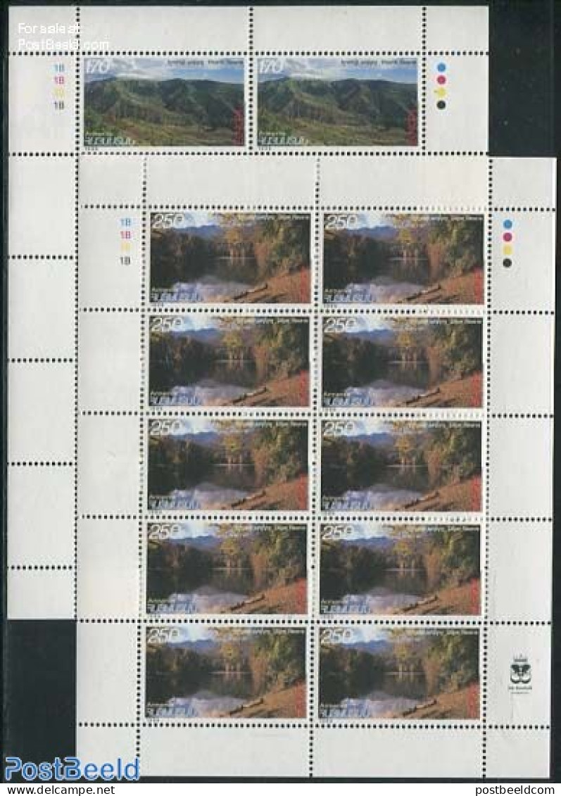 Armenia 1999 Europa, Parks 2 M/ss, Mint NH, History - Nature - Sport - Europa (cept) - National Parks - Mountains & Mo.. - Natura