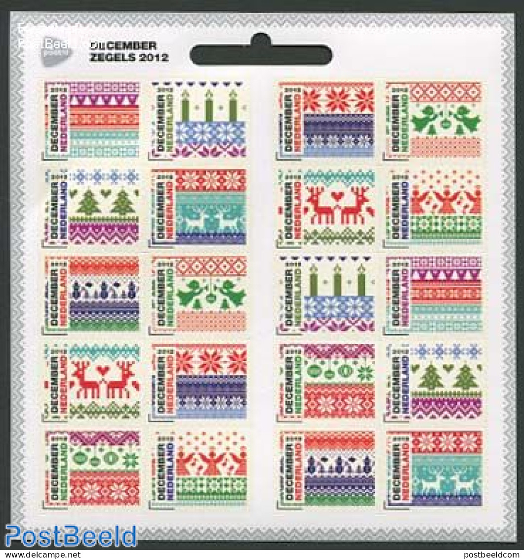 Netherlands 2012 Christmas M/s, Mint NH, Religion - Various - Christmas - Textiles - Neufs