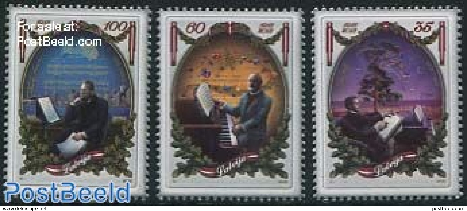 Latvia 2012 100 Years Republic 3v, Mint NH, Performance Art - Music - Musique