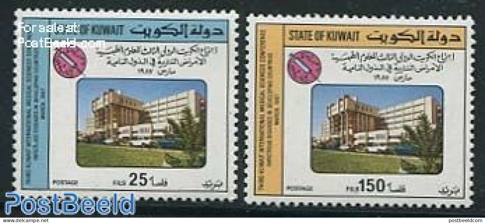 Kuwait 1987 Medical Conference 2v, Mint NH, Health - Health - Kuwait