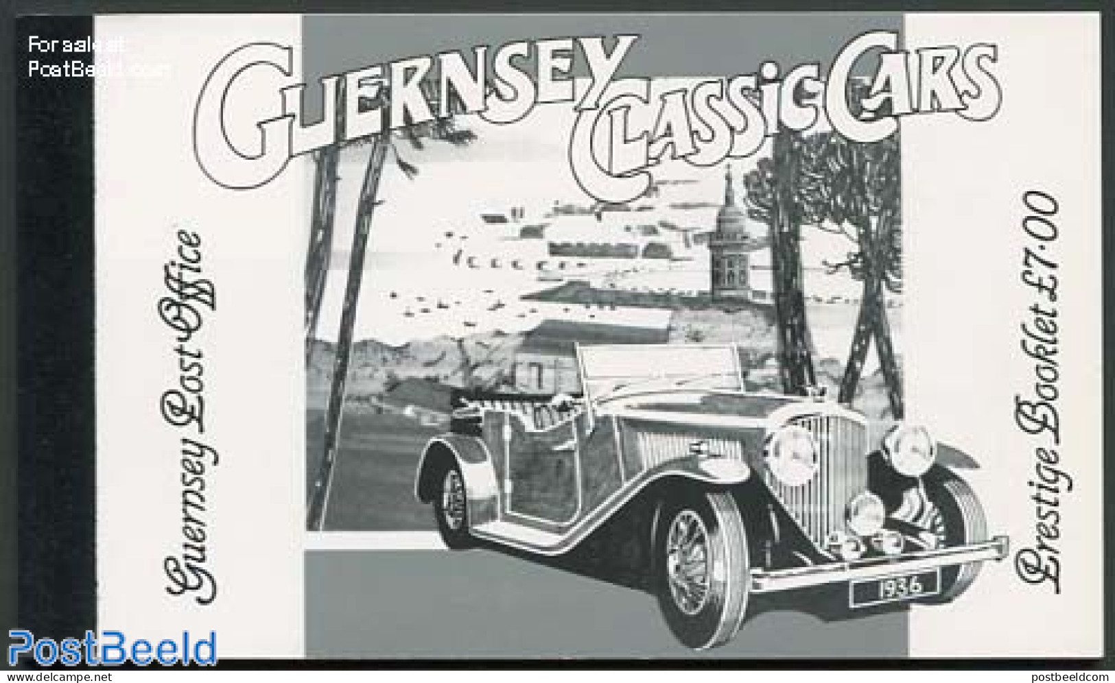 Guernsey 1994 Classic Cars Prestige Booklet, Mint NH, Transport - Stamp Booklets - Automobiles - Non Classés
