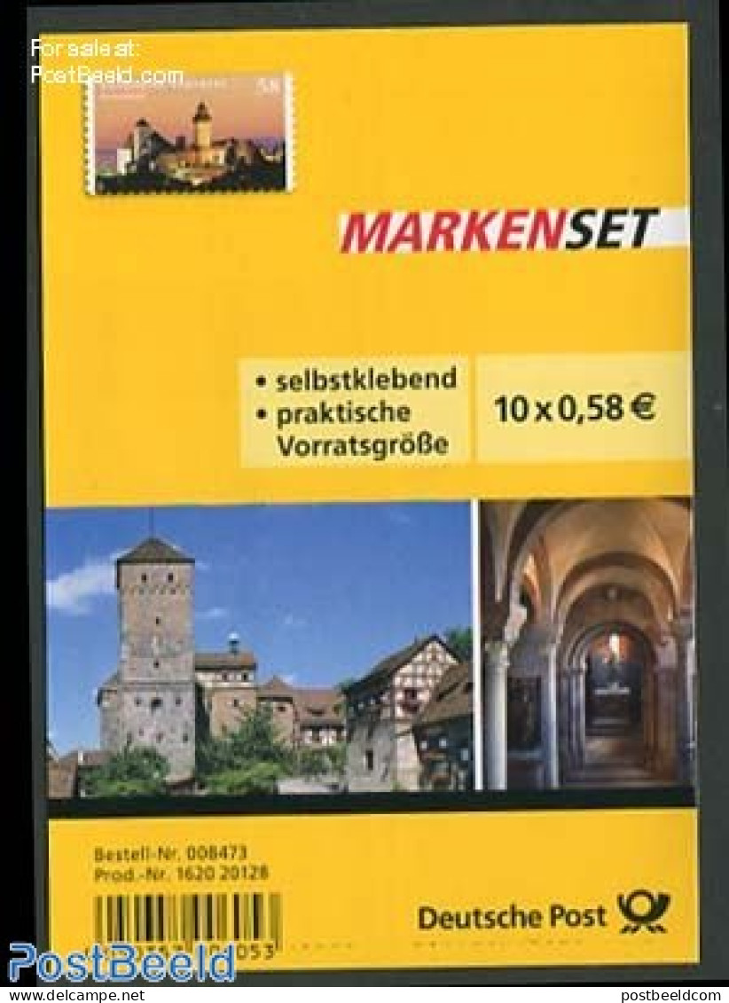 Germany, Federal Republic 2013 Castles Booklet S-a, Mint NH, Stamp Booklets - Art - Castles & Fortifications - Ungebraucht