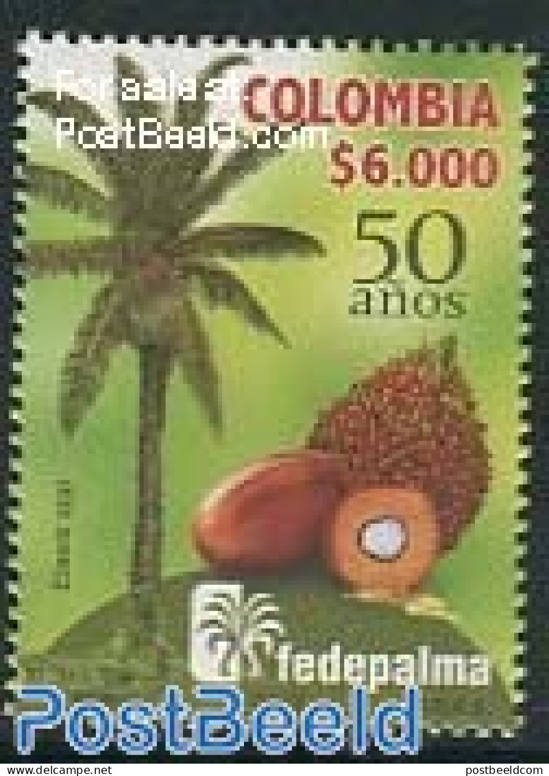 Colombia 2012 Fedepalma 1v, Mint NH, Nature - Fruit - Trees & Forests - Frutta