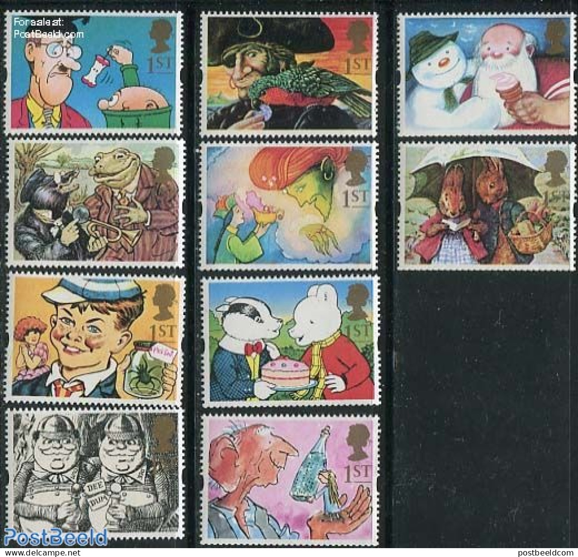 Great Britain 1993 Children Book Illustrations 10v, Mint NH, Nature - Sport - Frogs & Toads - Chess - Art - Children's.. - Sonstige & Ohne Zuordnung