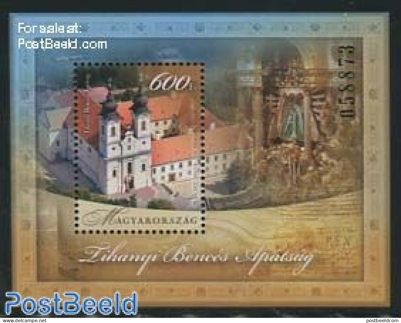 Hungary 2012 Tihanyi Abbey S/s, Mint NH, Religion - Churches, Temples, Mosques, Synagogues - Cloisters & Abbeys - Unused Stamps