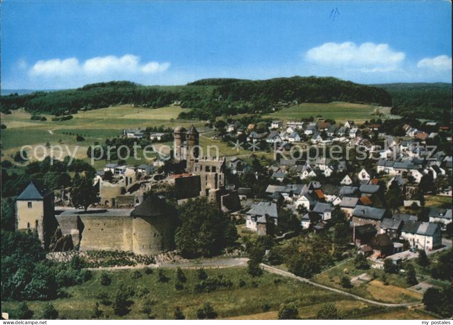 72238320 Burg Greifenstein Westerwald Fliegeraufnahme Greifenstein - Autres & Non Classés