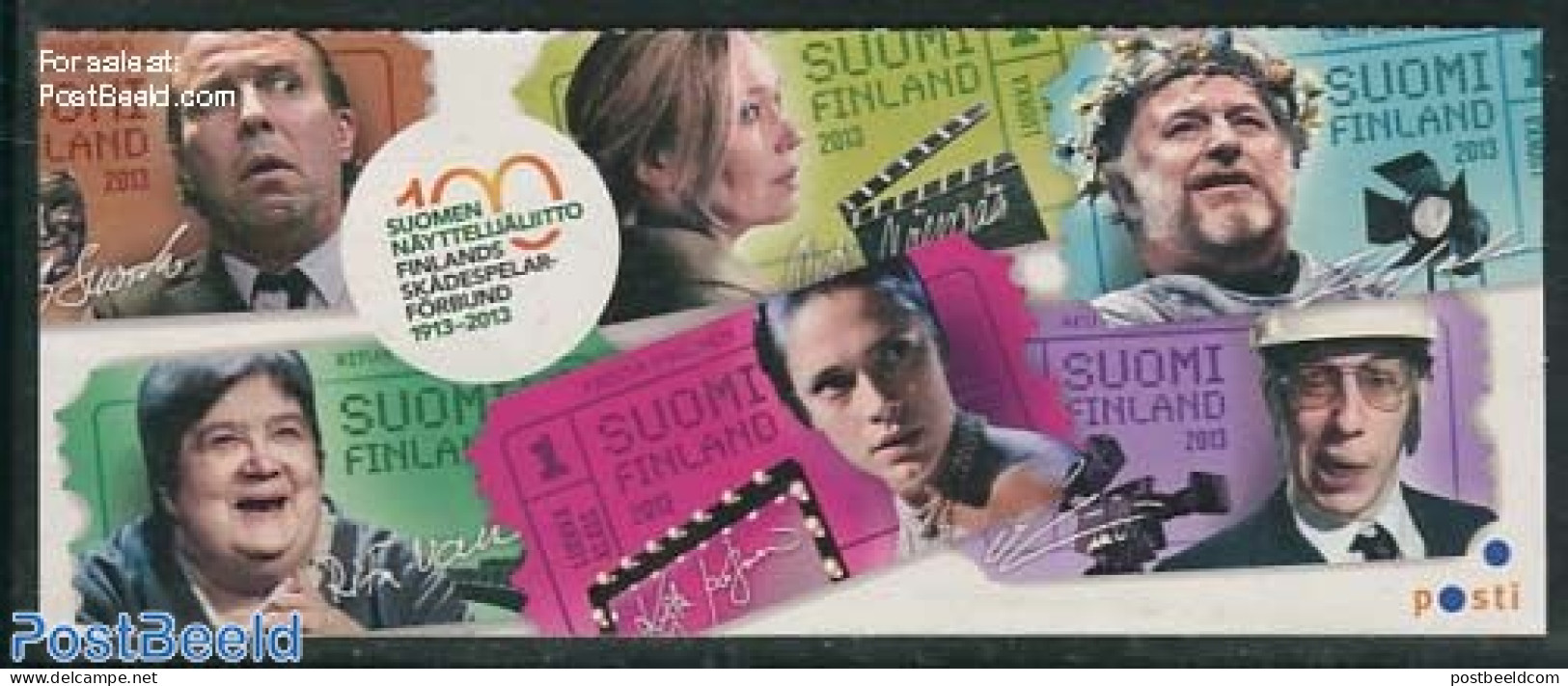 Finland 2013 Actors 6v S-a In Booklet, Mint NH, Performance Art - Movie Stars - Theatre - Unused Stamps