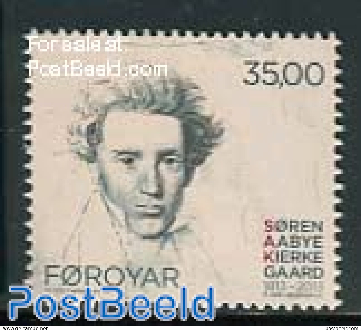 Faroe Islands 2013 Soren Kierkegaard 1v, Mint NH, Various - Joint Issues - Emissions Communes