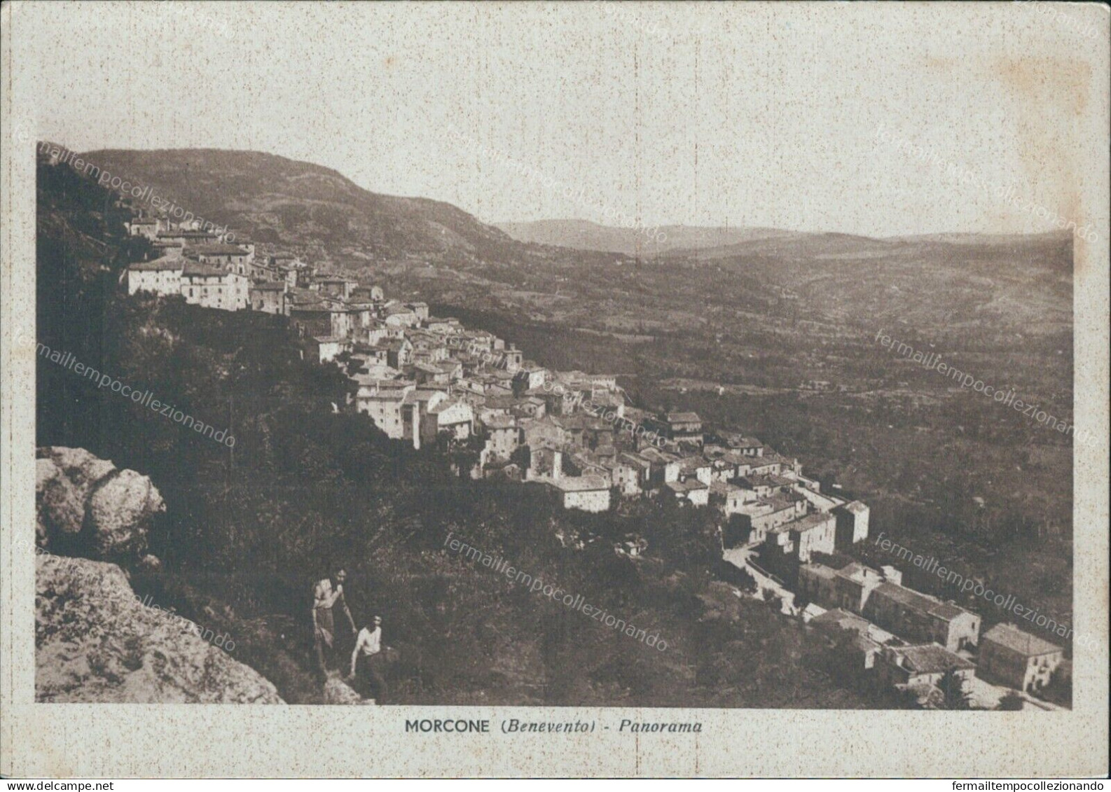 Cr570 Cartolina Morcone Panorama Provincia Di Benevento Campania - Benevento
