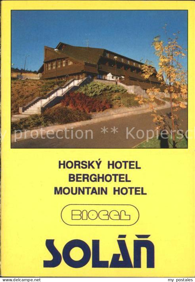 72238265 Velke Karlovice Horsky Hotel Biocel Solan Gross Karlowitz - Repubblica Ceca