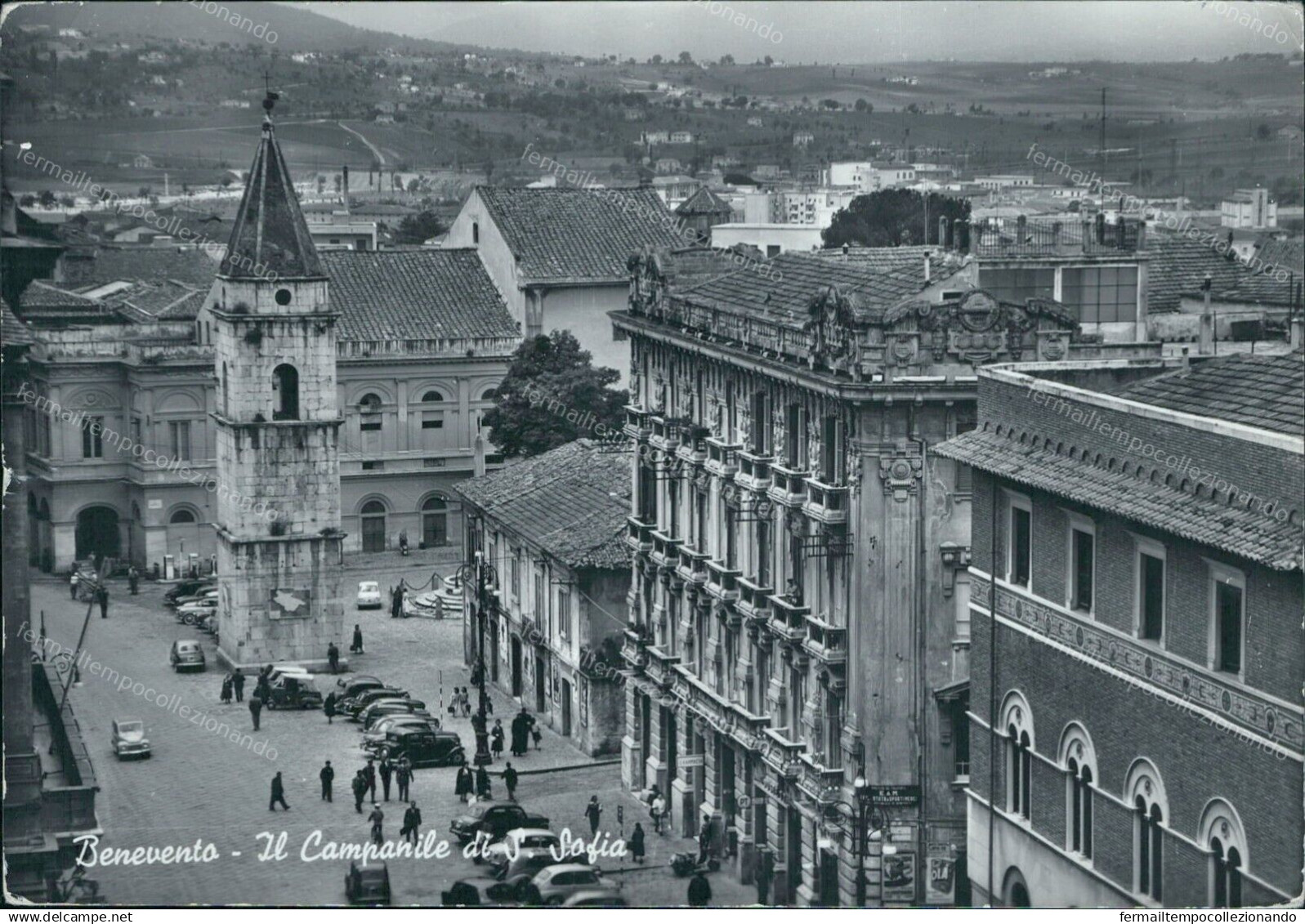 Cr550 Cartolina Benevento Citta'  Il Campanile Di S.sofia  Campania - Benevento