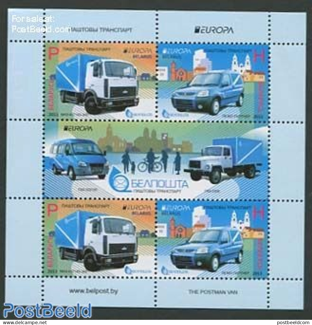 Belarus 2013 Europa, Postal Transport S/s, Mint NH, History - Transport - Europa (cept) - Post - Automobiles - Post