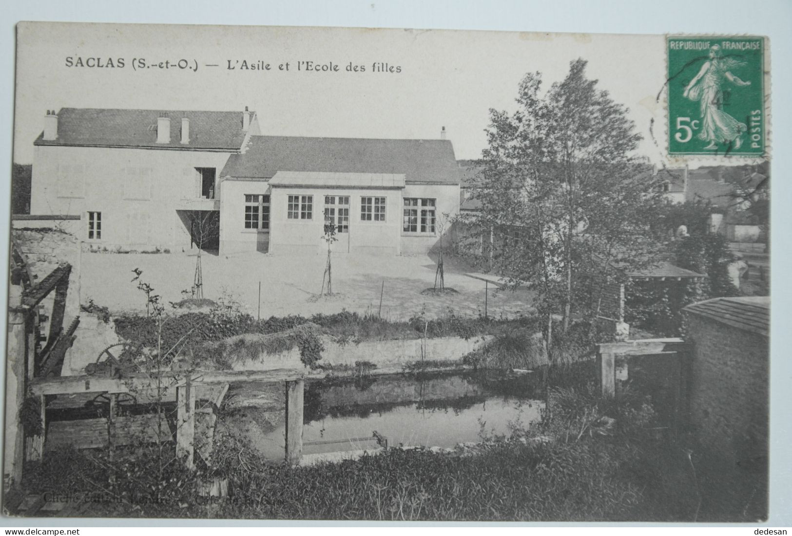 Cpa 1912 SACLAS L'asile Et L'école Des Filles - BL84 - Autres & Non Classés