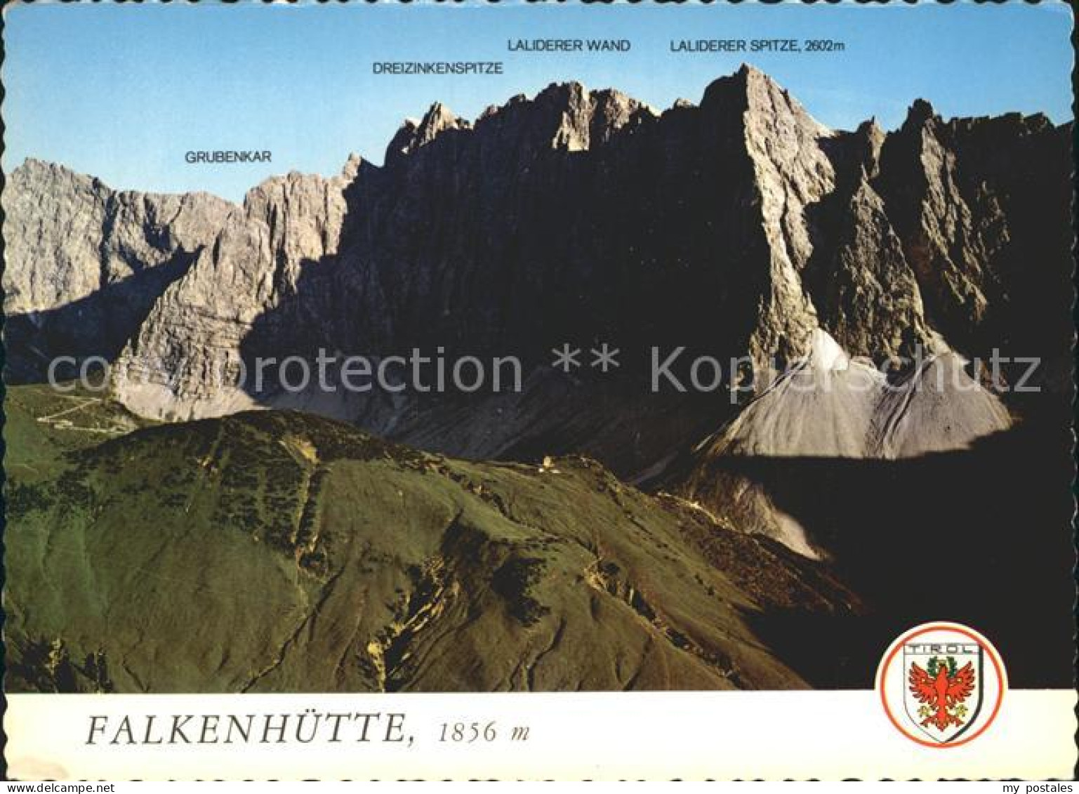 72238261 Falkenhuette Dreizinkenspitze Grubenkar Laliderer Wand Fliegeraufnahme  - Autres & Non Classés