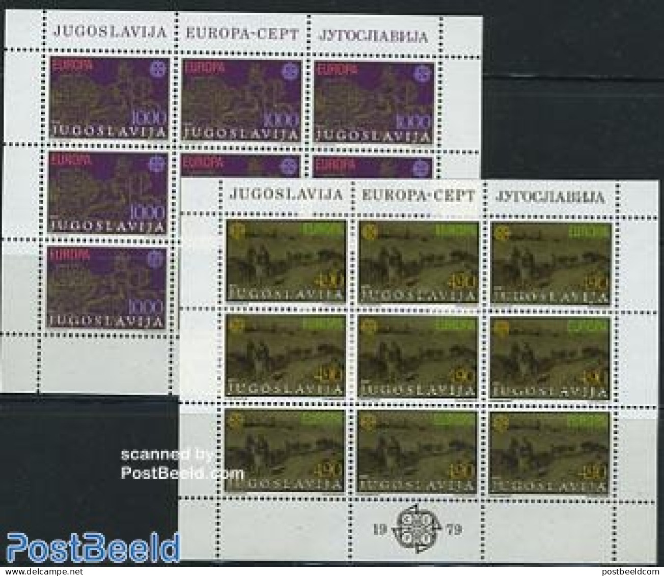 Yugoslavia 1979 Europa 2 M/ss, Mint NH, History - Nature - Europa (cept) - Horses - Post - Neufs