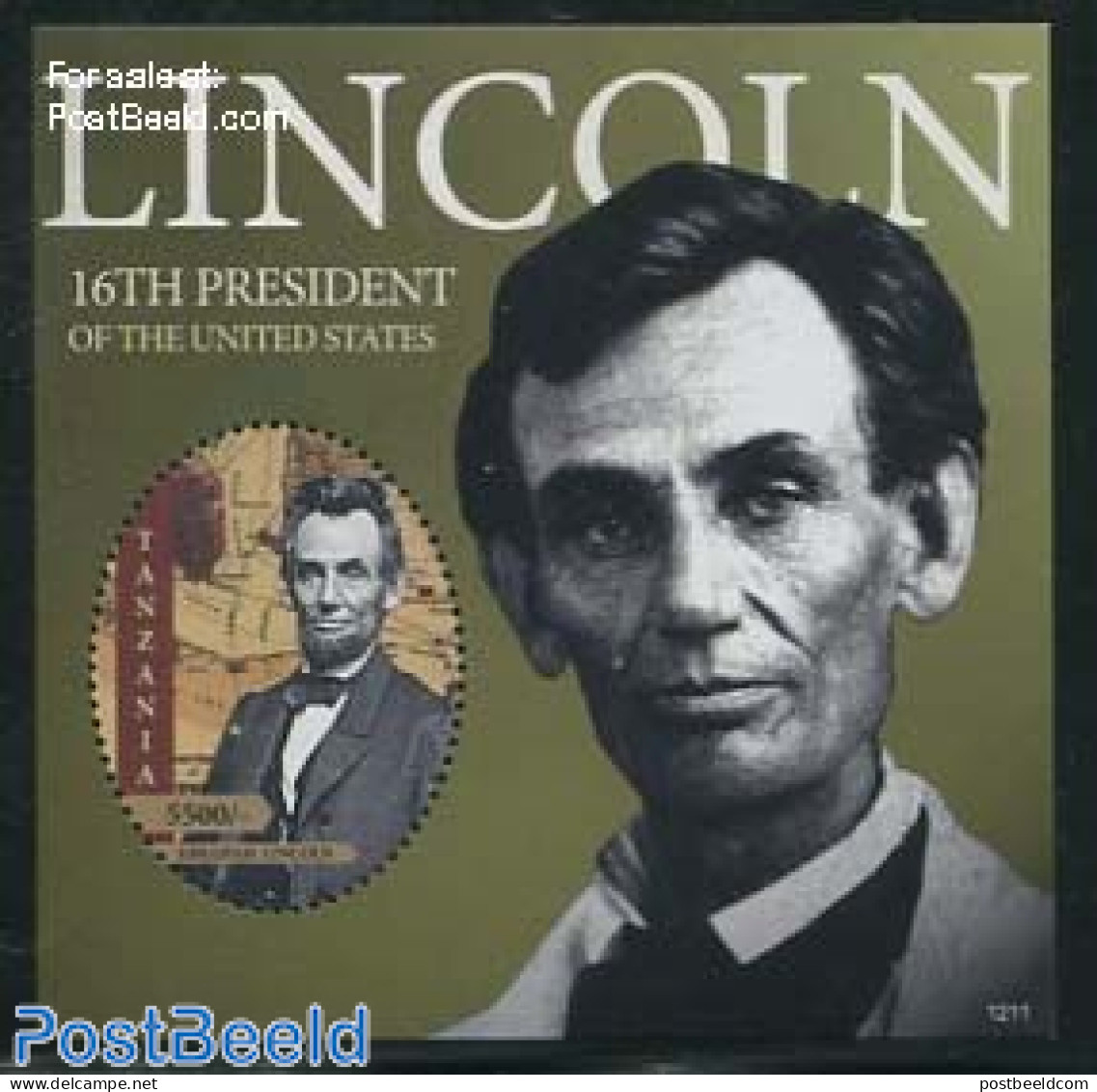 Tanzania 2012 Abraham Lincoln S/s, Mint NH, History - American Presidents - Tanzanie (1964-...)