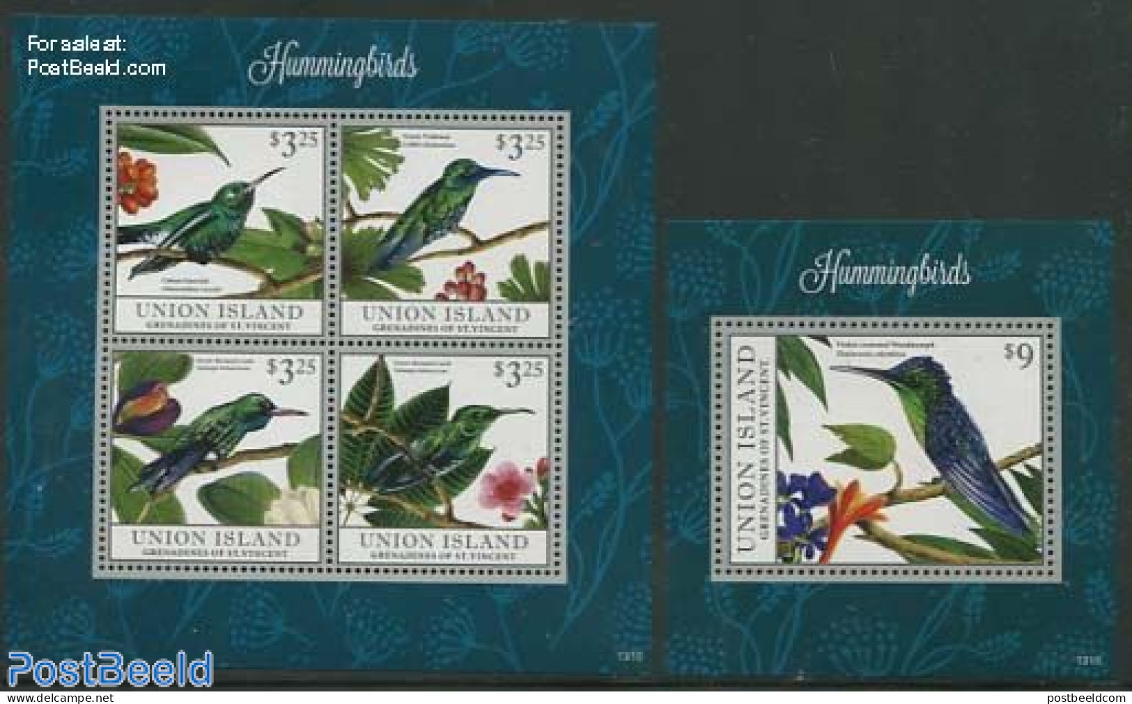 Saint Vincent & The Grenadines 2013 Hummingbirds 2 S/s, Mint NH, Nature - Birds - St.Vincent & Grenadines