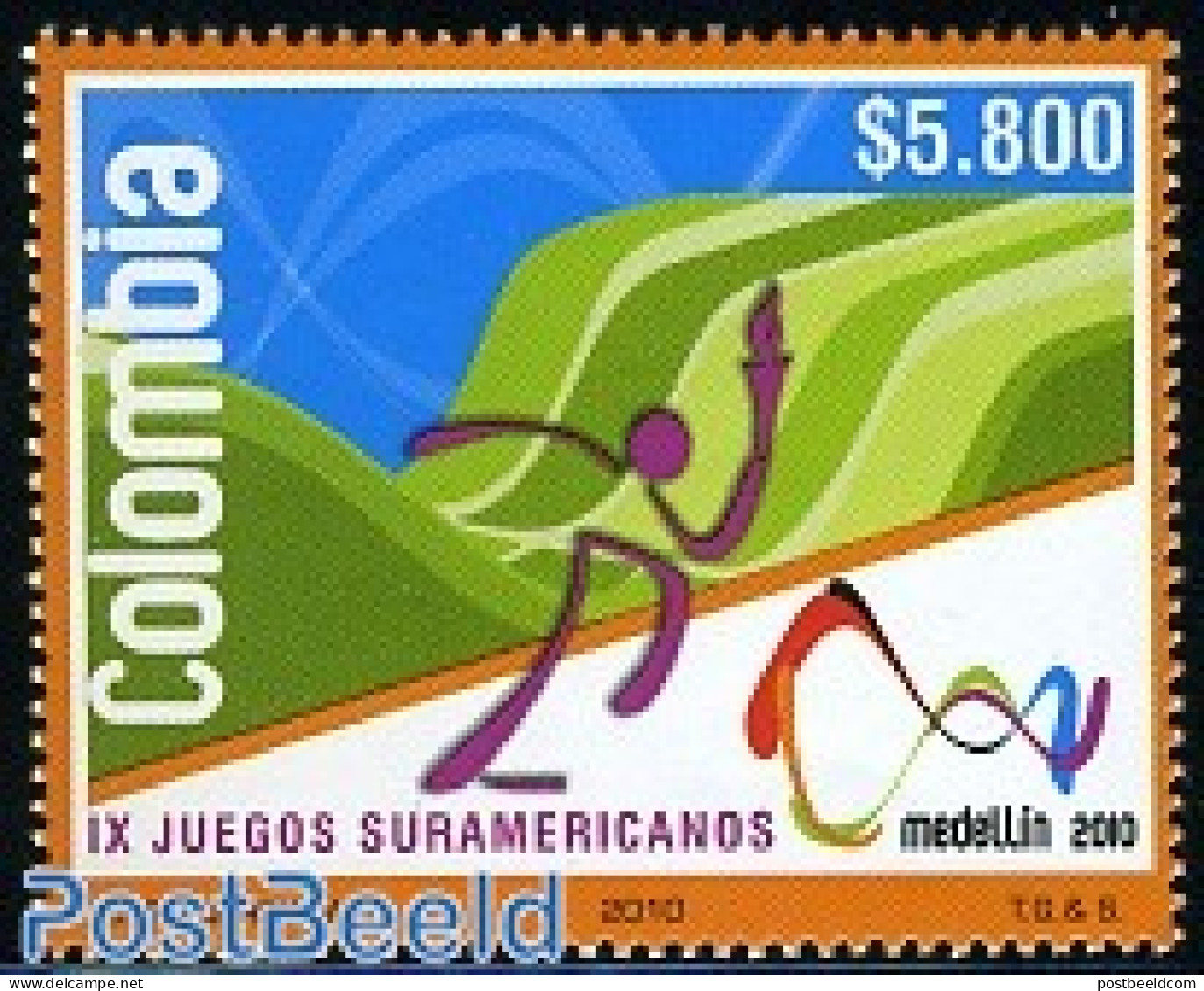 Colombia 2010 South American Games 1v, Mint NH, Sport - Sport (other And Mixed) - Colombie