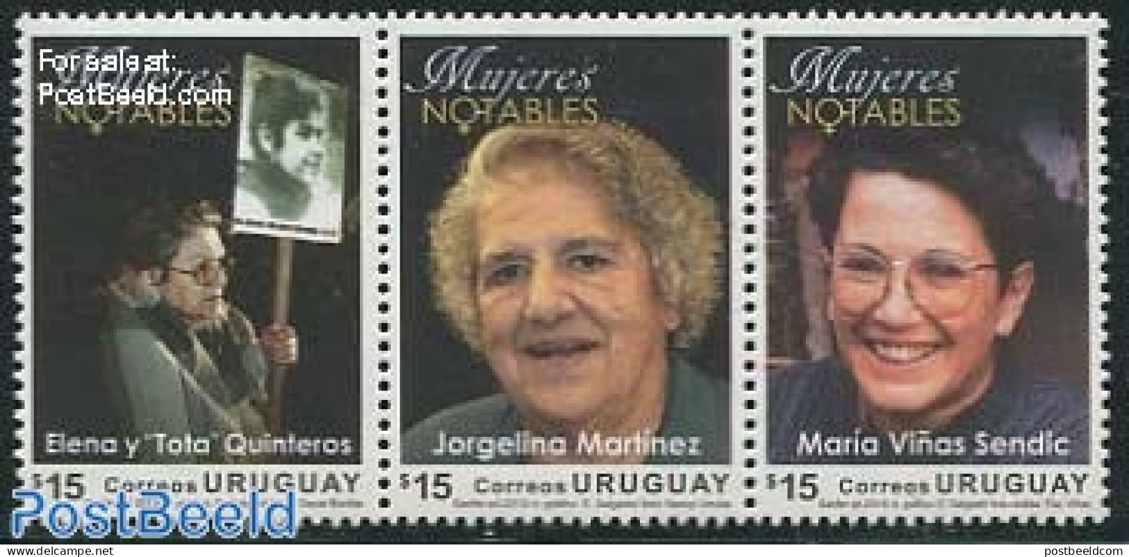 Uruguay 2013 Famous Women 3v [::], Mint NH, History - Women - Non Classés
