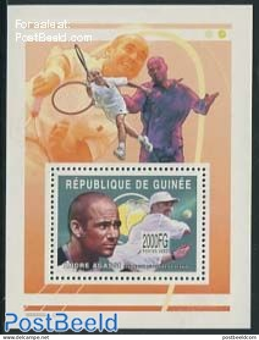 Guinea, Republic 2002 Andre Agassi S/s, Mint NH, Sport - Tennis - Tennis