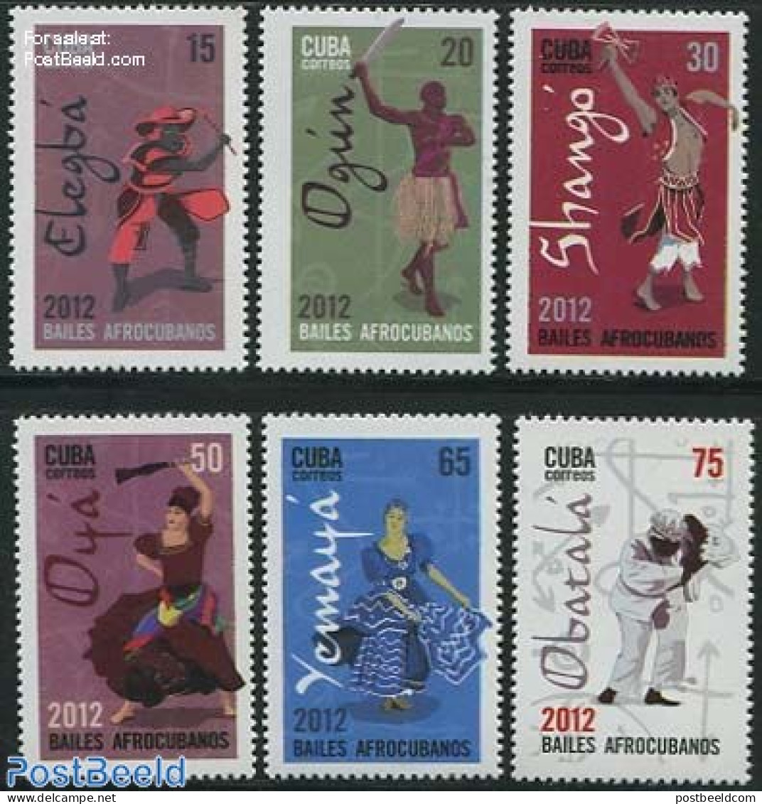 Cuba 2012 Dance 6v, Mint NH, Performance Art - Dance & Ballet - Unused Stamps