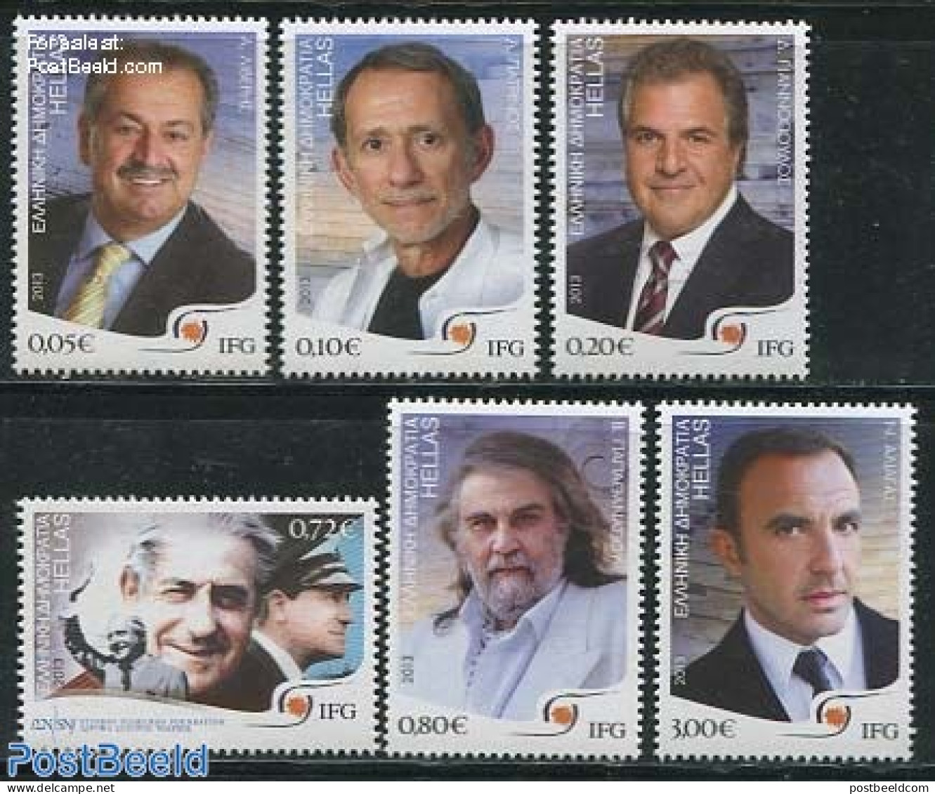 Greece 2013 Personalities 6v, Mint NH - Ongebruikt