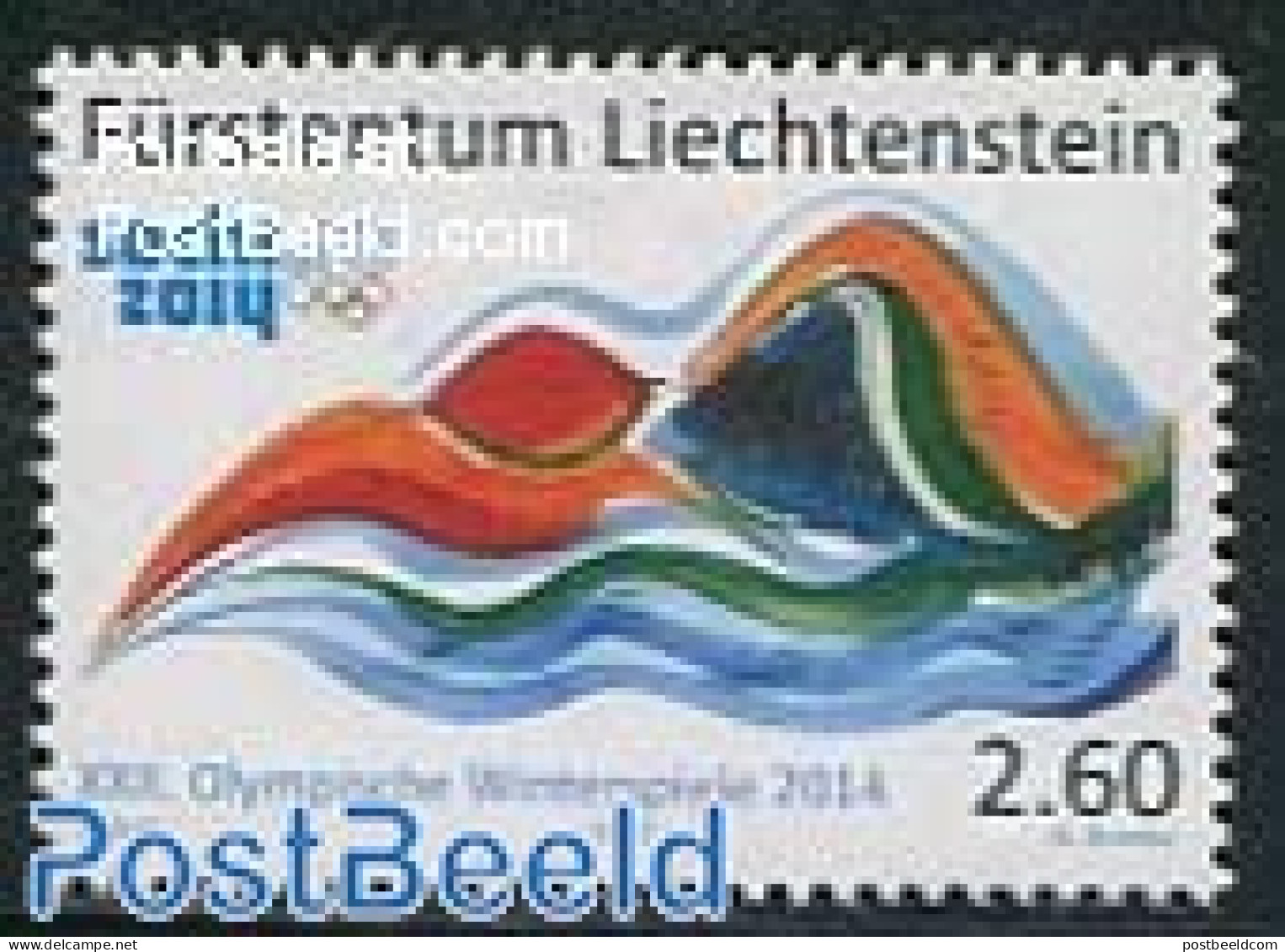 Liechtenstein 2013 Sochi 2014 1v, Mint NH, Sport - Olympic Winter Games - Nuevos